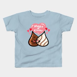 Hugs & kisses | chocolate day Kids T-Shirt